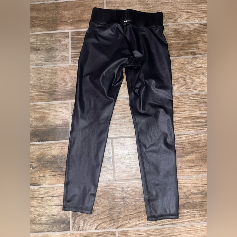 Michi black shiny leggings